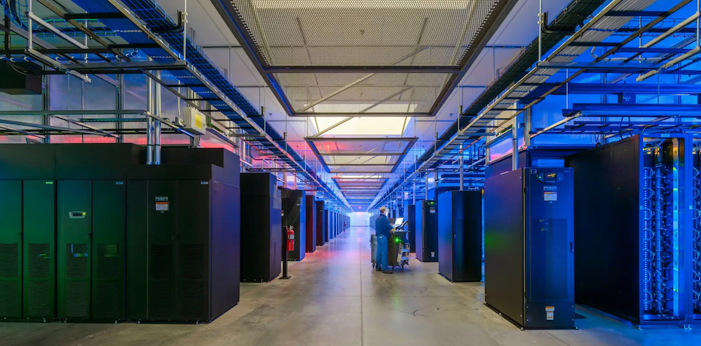 A look inside a Facebook data center